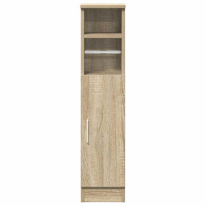 Badezimmerschrank Sonoma Eiche mit Rollenhalter