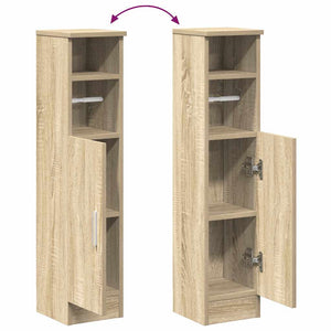 Badezimmerschrank Sonoma Eiche mit Rollenhalter