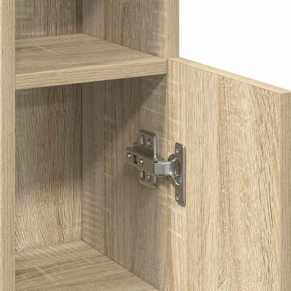 Badezimmerschrank Sonoma Eiche mit Rollenhalter