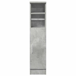 vidaXL Meuble de salle de bain avec porte-rouleau gris béton 20,5x22x90 cm