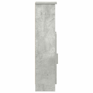 vidaXL Meuble de salle de bain avec porte-rouleau gris béton 20,5x22x90 cm