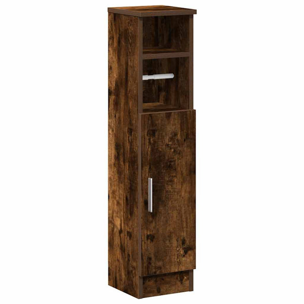 Badezimmerschrank Räuchereiche mit Rollenhalter