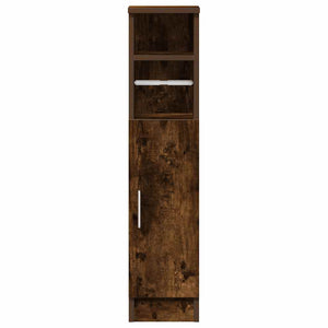 Badezimmerschrank Räuchereiche mit Rollenhalter