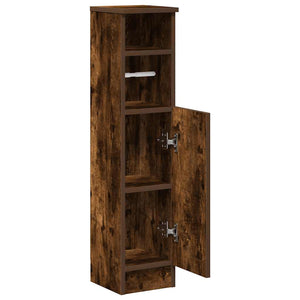Badezimmerschrank Räuchereiche mit Rollenhalter