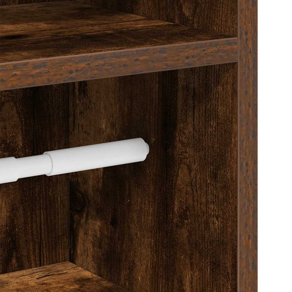Badezimmerschrank Räuchereiche mit Rollenhalter