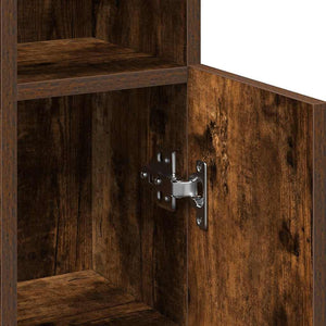 Badezimmerschrank Räuchereiche mit Rollenhalter