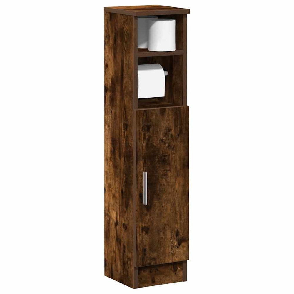 Badezimmerschrank Räuchereiche mit Rollenhalter