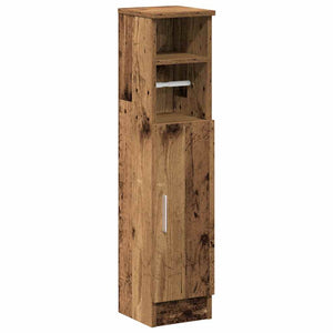 Badezimmerschrank mit Rollenhalter Altholz-Optik