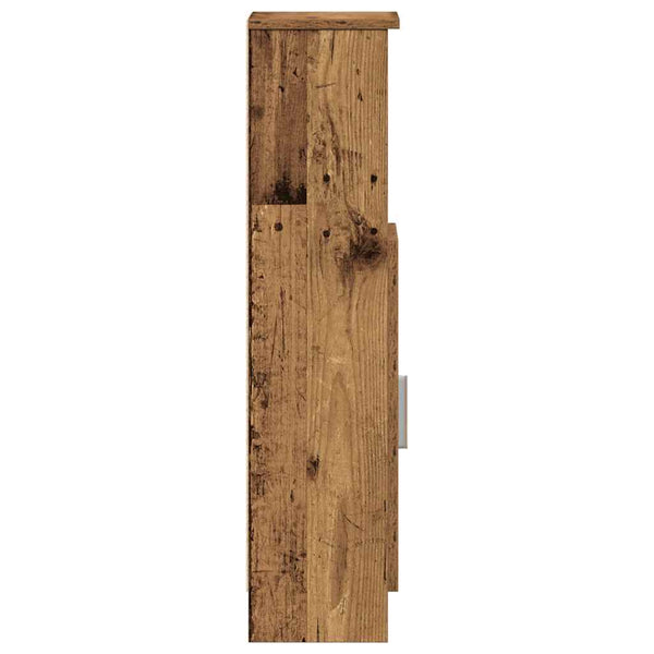 Badezimmerschrank mit Rollenhalter Altholz-Optik