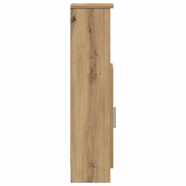 Badezimmerschrank Artisan-Eiche mit Rollenhalter