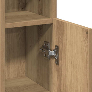 Badezimmerschrank Artisan-Eiche mit Rollenhalter
