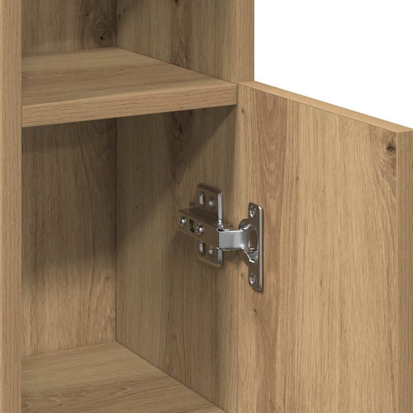Badezimmerschrank Artisan-Eiche mit Rollenhalter