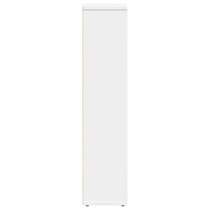 Badezimmerschrank Weiß mit Rollenhalter