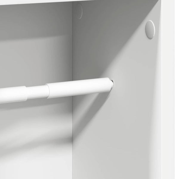 Badezimmerschrank Weiß mit Rollenhalter