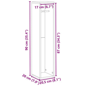 Badezimmerschrank Weiß mit Rollenhalter