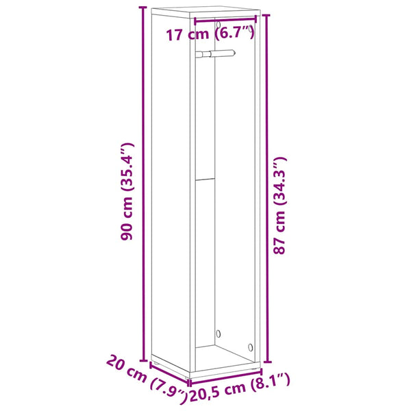 Badezimmerschrank Weiß mit Rollenhalter