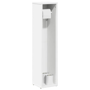 Badezimmerschrank Weiß mit Rollenhalter