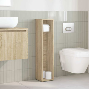 Badezimmerschrank Sonoma Eiche mit Rollenhalter