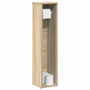 Badezimmerschrank Sonoma Eiche mit Rollenhalter