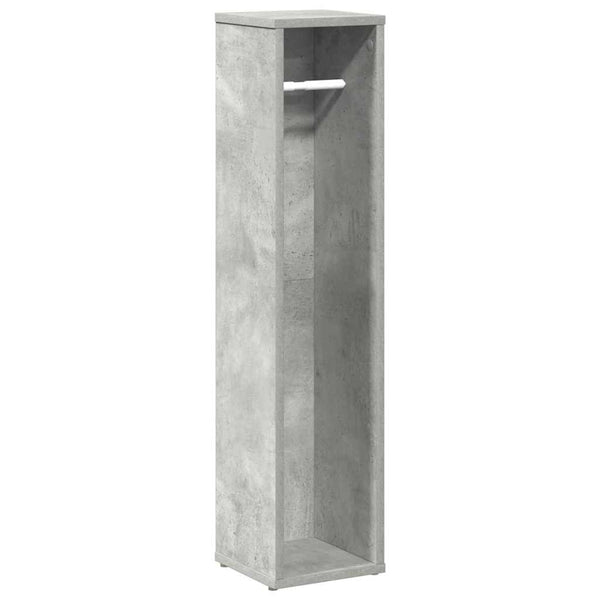 Badezimmerschrank mit Rollenhalter Betongrau