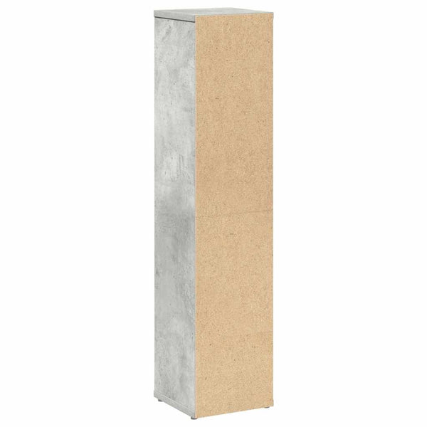 Badezimmerschrank mit Rollenhalter Betongrau
