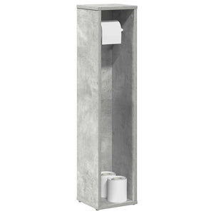 Badezimmerschrank mit Rollenhalter Betongrau