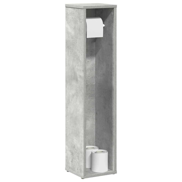 Badezimmerschrank mit Rollenhalter Betongrau