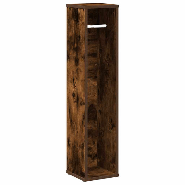 Badezimmerschrank mit Rollenhalter Eiche geräuchert