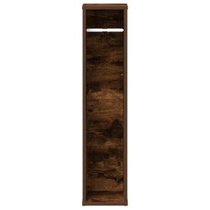 Badezimmerschrank mit Rollenhalter Eiche geräuchert