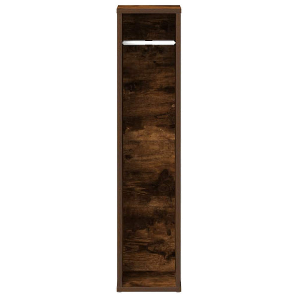 Badezimmerschrank mit Rollenhalter Eiche geräuchert