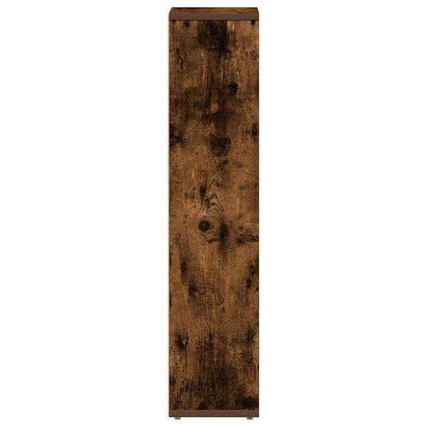 Badezimmerschrank mit Rollenhalter Eiche geräuchert