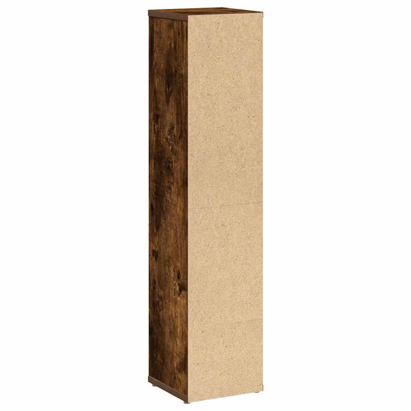 Badezimmerschrank mit Rollenhalter Eiche geräuchert