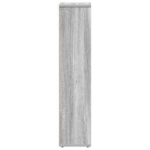 Badezimmerschrank mit Rollenhalter Grau Sonoma 90cm