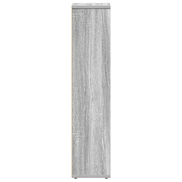 Badezimmerschrank mit Rollenhalter Grau Sonoma 90cm