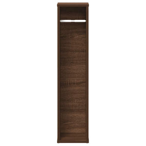 Badezimmerschrank mit Rollenhalter, Braune Eiche