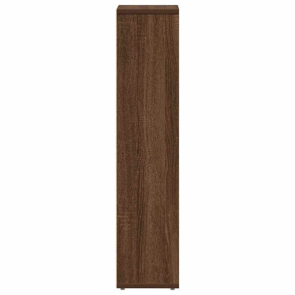 Badezimmerschrank mit Rollenhalter, Braune Eiche
