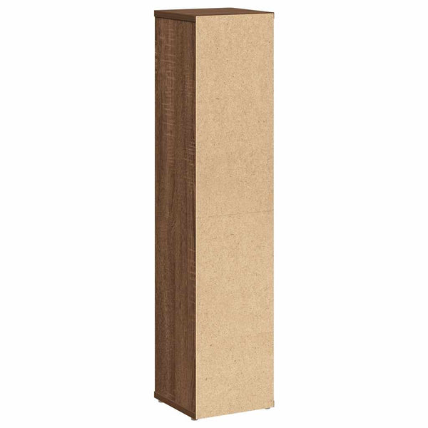 Badezimmerschrank mit Rollenhalter, Braune Eiche