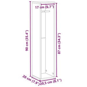 Badezimmerschrank Altholz mit Rollenhalter