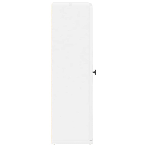 Badezimmerschrank Weiß mit Rollenhalter