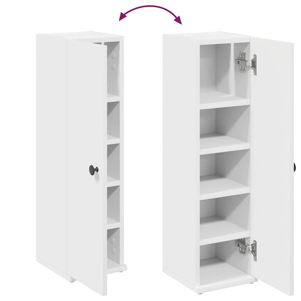 Badezimmerschrank Weiß mit Rollenhalter