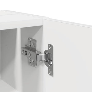 Badezimmerschrank Weiß mit Rollenhalter