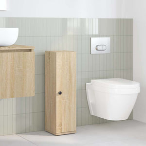 Badezimmerschrank Sonoma Eiche mit Rollenhalter