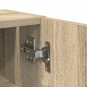 Badezimmerschrank Sonoma Eiche mit Rollenhalter