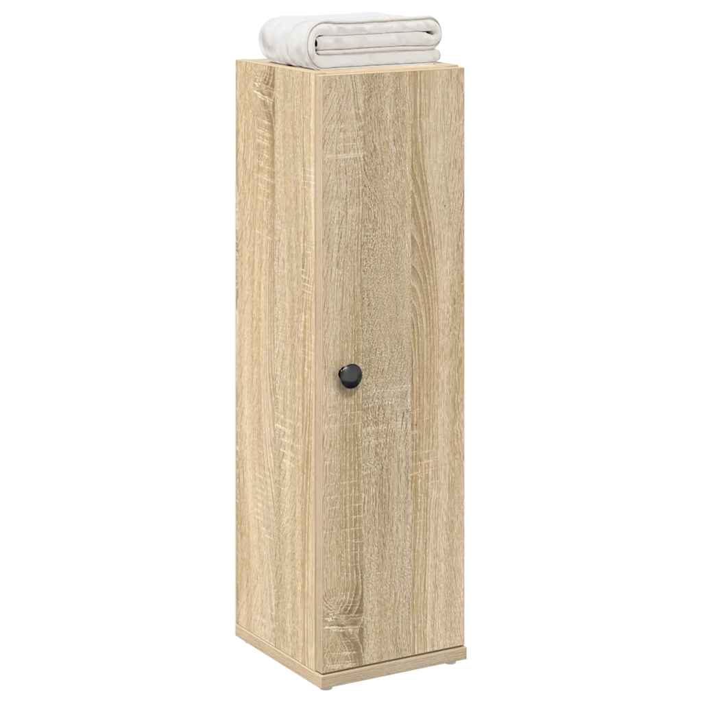 Badezimmerschrank Sonoma Eiche mit Rollenhalter