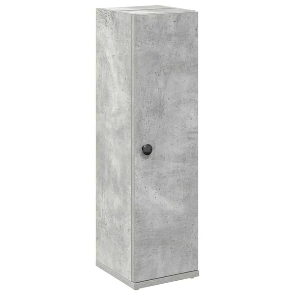 Badschrank mit Rollenhalter Betongrau
