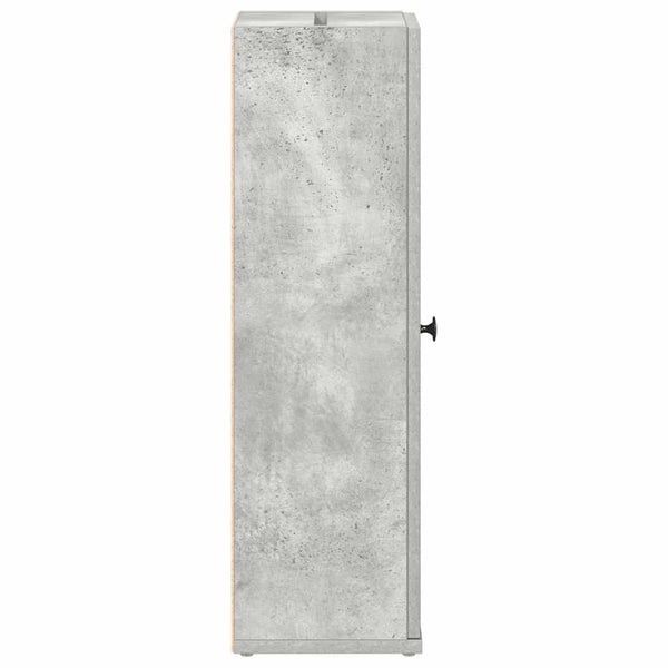 Badschrank mit Rollenhalter Betongrau
