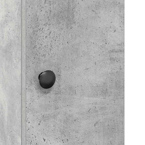 Badschrank mit Rollenhalter Betongrau