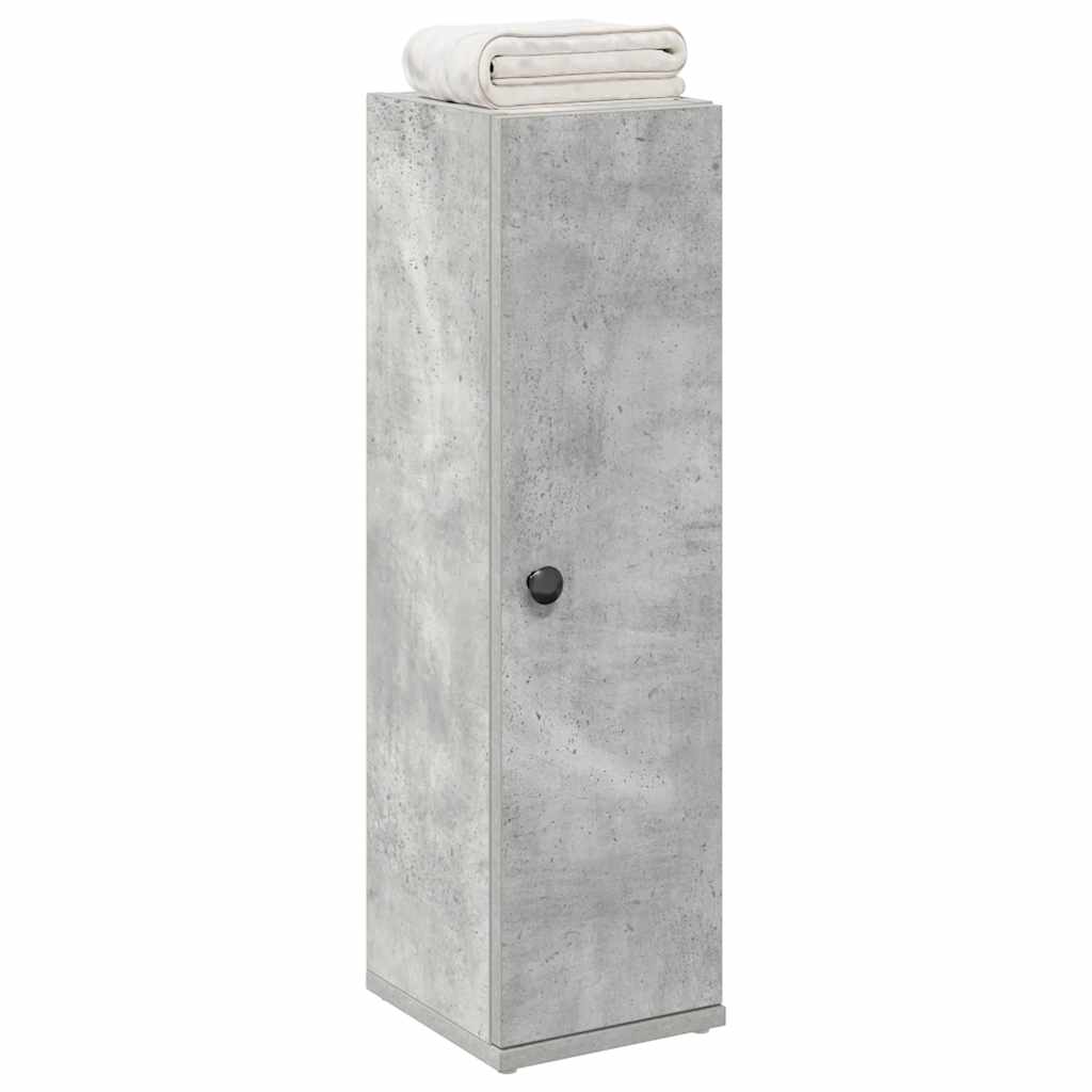 Badschrank mit Rollenhalter Betongrau