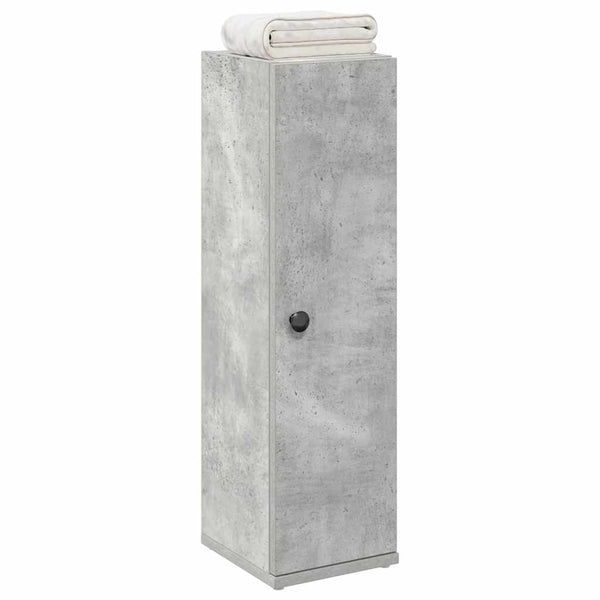Badschrank mit Rollenhalter Betongrau