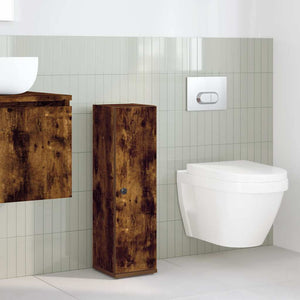 Badezimmerschrank Räuchereiche mit Rollenhalter